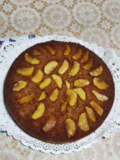 Una foto de Torta de manzana invertida