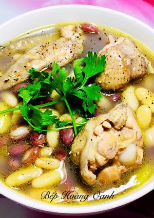 Hình của món Canh Cánh Gà Nấu Đậu.