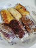 Lumpia Rice Paper 2 rasa : Ubi ungu & ayam suwir