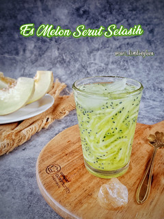 Foto resep Es Melon Serut Selasih