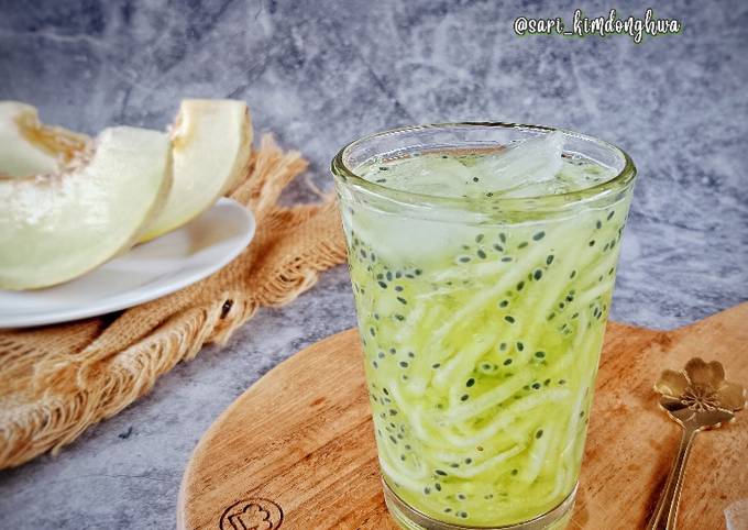 Resep Es Melon Serut Selasih Oleh Sari Utami Kimdonghwa Cookpad 5415