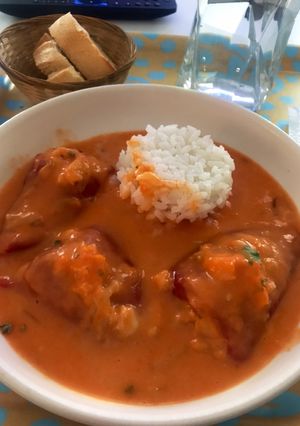 Una foto de Pimientos de piquillo rellenos de bacalao