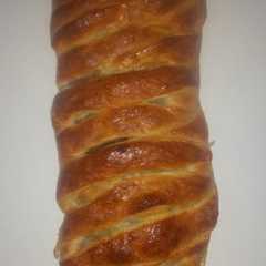 Una foto de Trenza de manzana y pasas