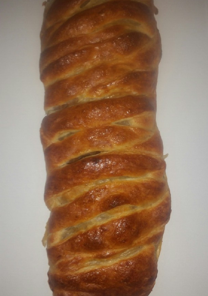 Una foto de Trenza de manzana y pasas