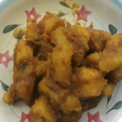 A picture of Porriage sweet potato and ripe plantain.