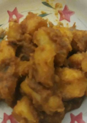 A picture of Porriage sweet potato and ripe plantain.