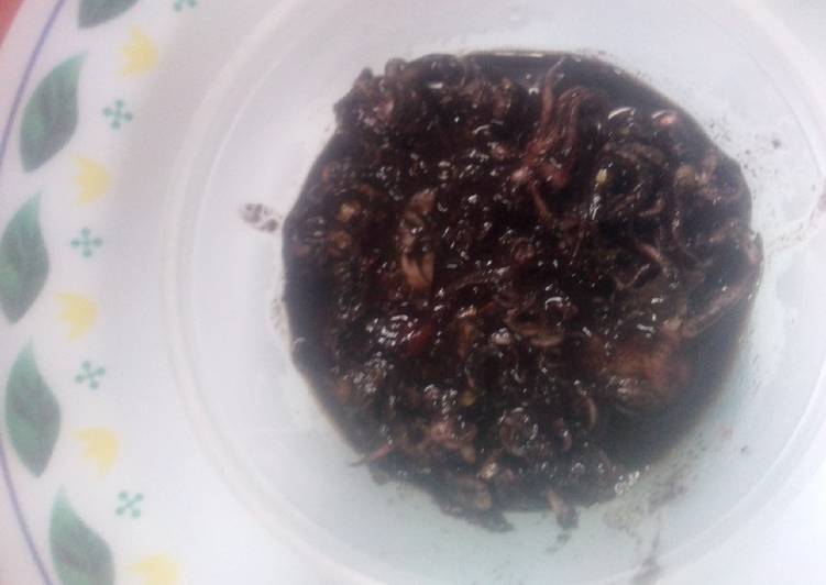 Resep Kepala cumi sambal terasi hitam Lezat