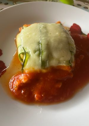 A picture of Zucchini ravioli.