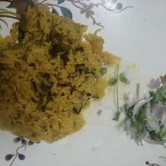 A picture of Mushroom Biryani.