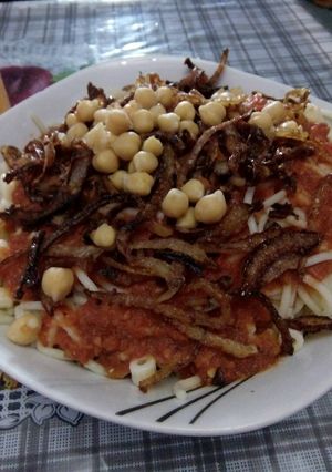 صورة لوصفة كشري مصري