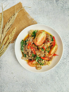 Foto resep Tumis daging suwir sawi ijo