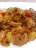 Potato Gnocchi with Swordfish, Fresh Cherry Tomatoes, and Walnuts