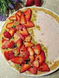 Strawberry Panna Cotta Tart with No-Bake Crust