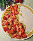 Strawberry Panna Cotta Tart with No-Bake Crust