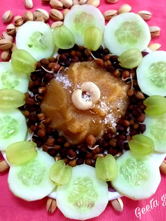 बेसन सूजी का हलवा (besan sooji ka halwa recipe in Hindi) रेसिपी मुख्य फोटो