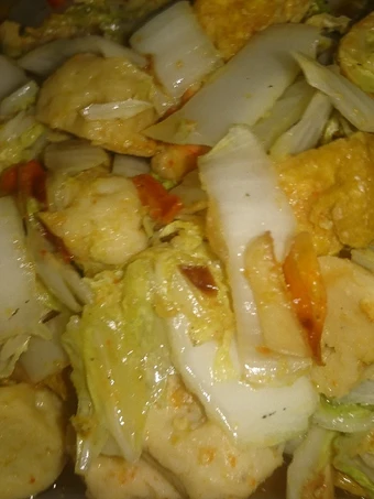 Langkah Gampang Menyiapkan Resep Tumis sawi putih, udang, tahu &amp; bakso ayam yang Bikin Ngiler Anti Ribet, Bikin Ngiler