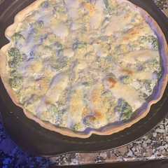Una foto de Tarta de brócoli y queso - light