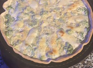 Una foto de Tarta de brócoli y queso - light
