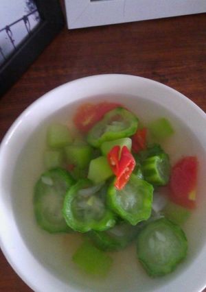 Foto resep Sayur bening oyong dan labu siam turun kolestrol