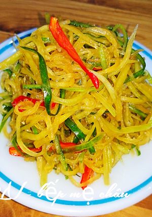 Hình của món Dưa mắm ăn liền.