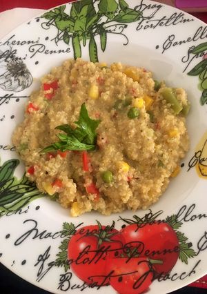 Una foto de Quinotto veggie de cuarentena