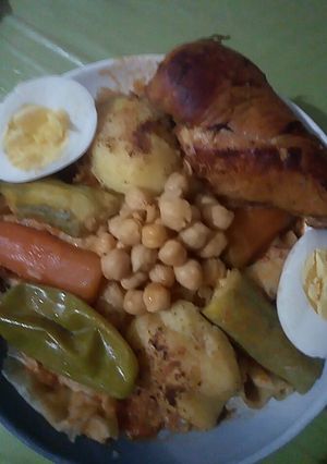 صورة لوصفة شخشوخة ♥️ولااروع 😋حارة 👍بالدجاج