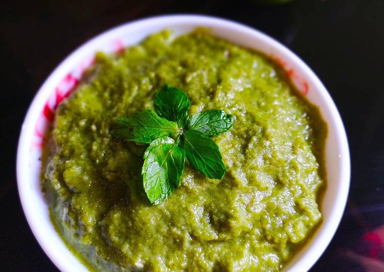 Steps to Prepare Any-night-of-the-week Minty Mango chutney