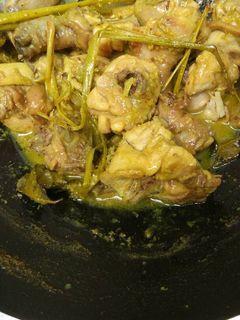 Foto resep Ayam ungkep bumbu kuning