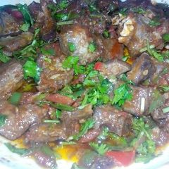 A picture of Dried meat stew.