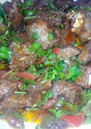 A picture of Dried meat stew.