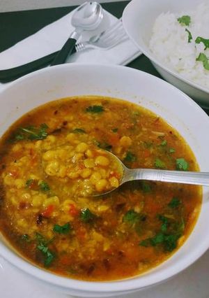 A picture of Shahi Chana Dal.