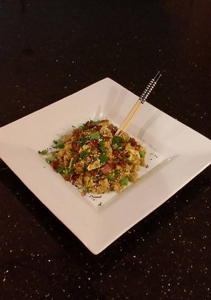 A picture of Cauliflower Fried "Rice".