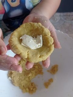 Una foto de Tortilla de verde con queso
