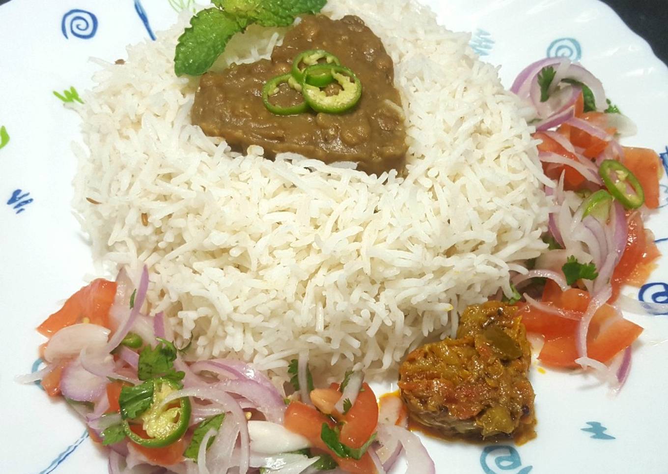 Malka Masoor ki Daal with Chawal ðŸ˜‹