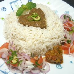 A picture of Malka Masoor ki Daal with Chawal 😋.