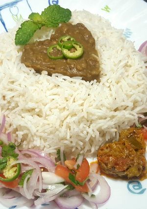 A picture of Malka Masoor ki Daal with Chawal 😋.