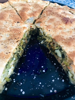 Una foto de Tarta de acelga con atún