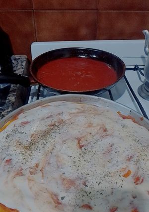 Una foto de Pizza