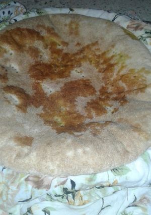صورة لوصفة خبز معمر بالخضر والشحمة