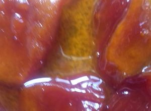Una foto de Dulce de papaya