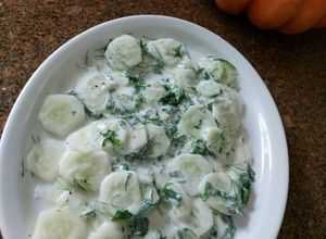 Foto de Salada de pepino com iogurte