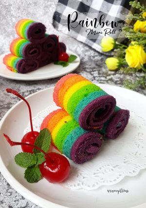 Foto resep Rainbow Mini Roll