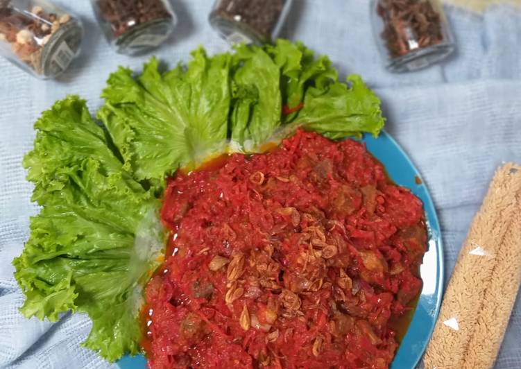 Sambel goreng daging khas cirebon#BancakanOnlineBarengCookpad