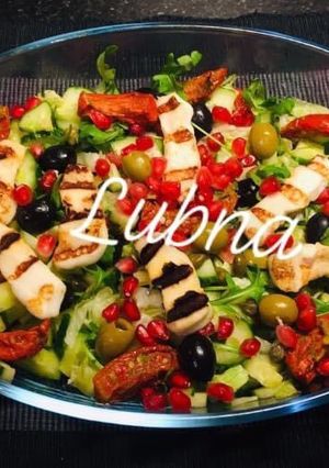 A picture of Halloumi Cheese Salad.