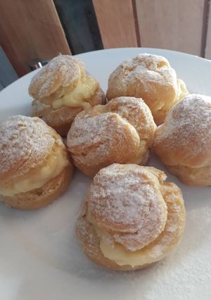 Foto resep Choux pastry with vanilla cream