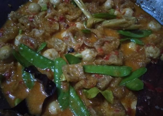 Bagaimana Membuat Sambel krecek Bola-bola daging ayam (cermai ayam), Bikin Ngiler