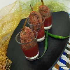 A picture of Asparagus Maggi lollipop.