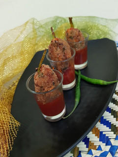 A picture of Asparagus Maggi lollipop.