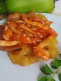 Patacones con pollo