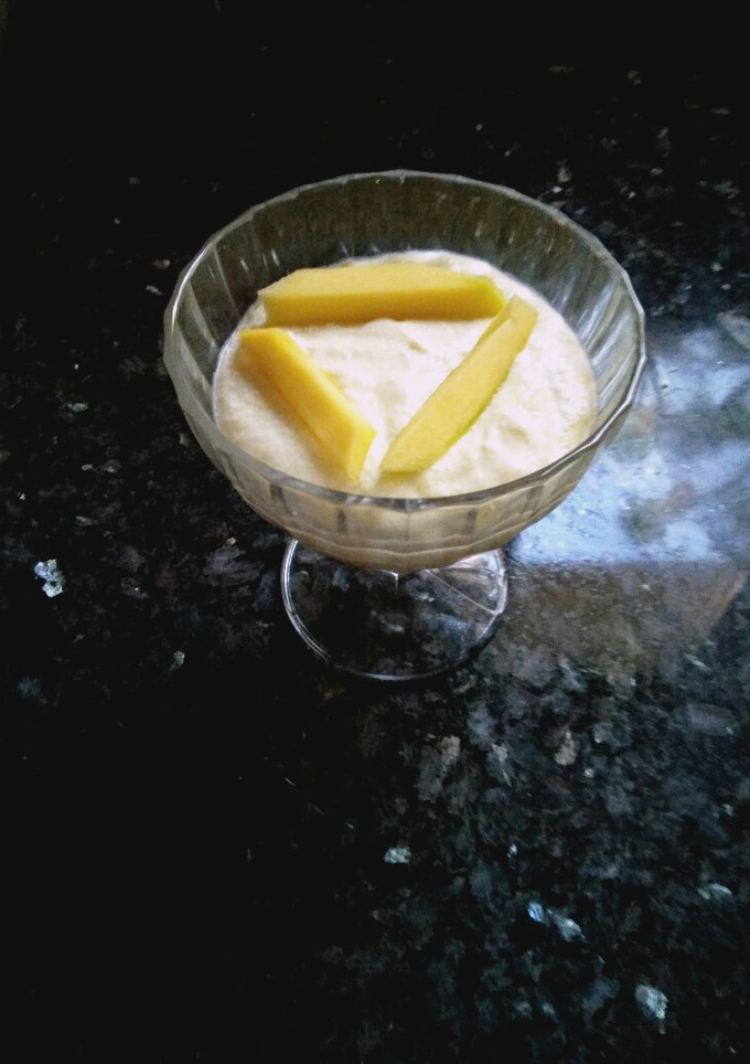 Una foto de Mousse de mango